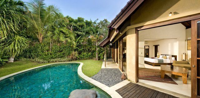 Villa Kubu Premium Spa 1 Bedroom, Piscine et jardin