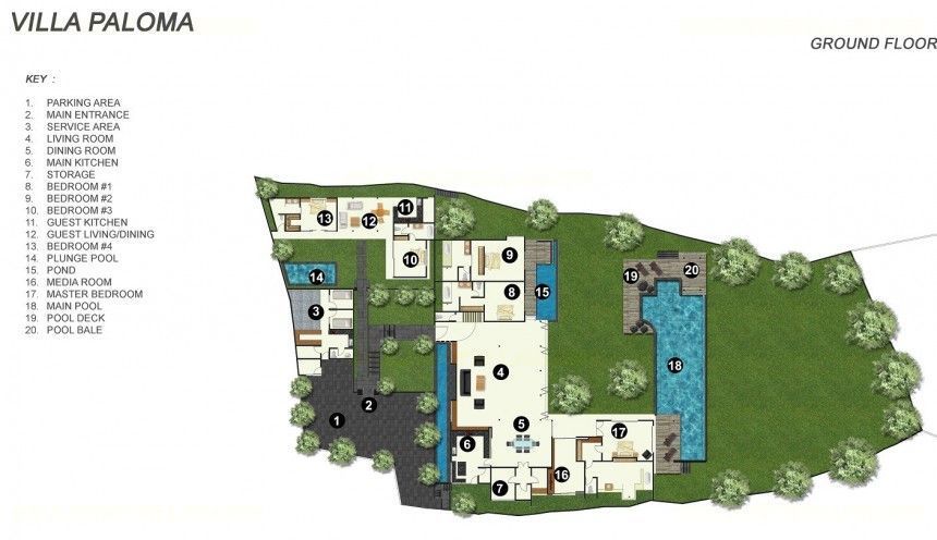 Villa Paloma Floor Plan